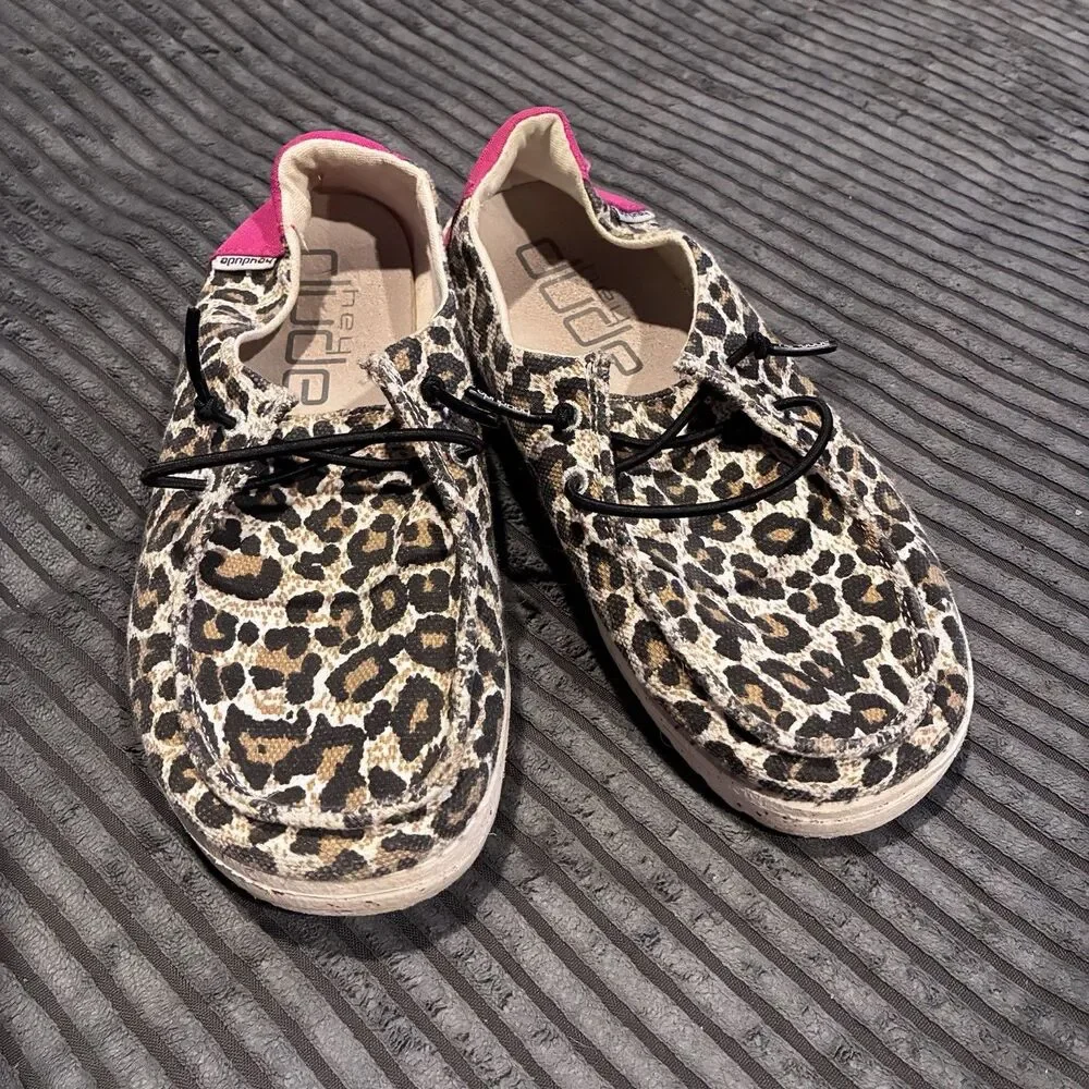 Hey Dude Girls Size Youth 2 Wendy Youth Cheetah Shoes